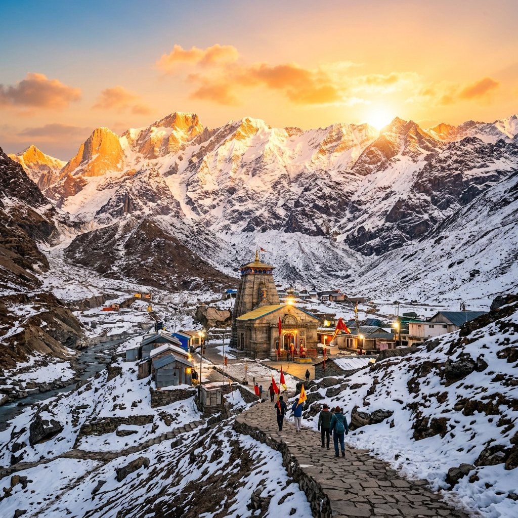 Delhi to Char Dham Tempo Traveller on Rent